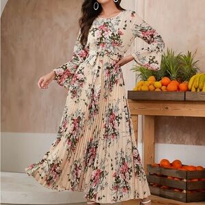 SHEIN Floral Print Maxi Dress NWOT